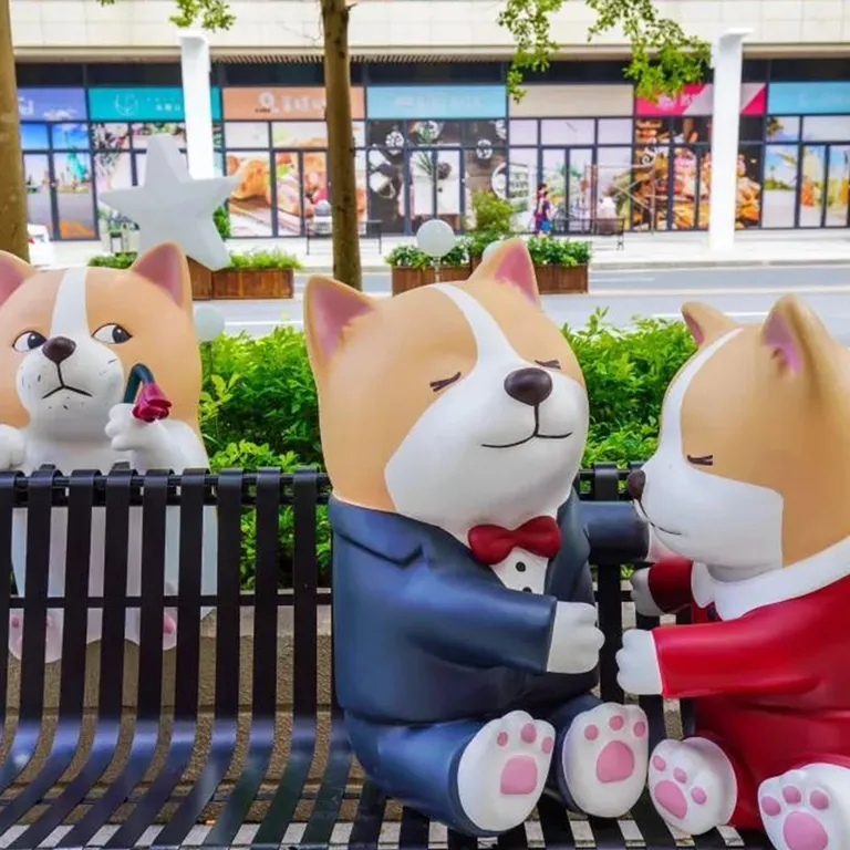 Outdoor Cat Statue detail image 5