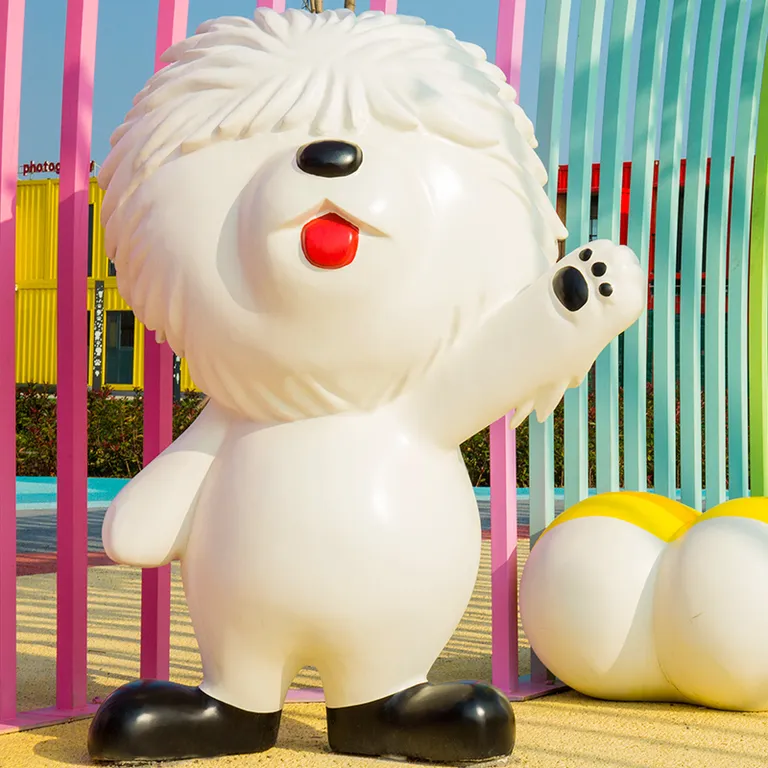 Outdoor Dog Statue detail image 2