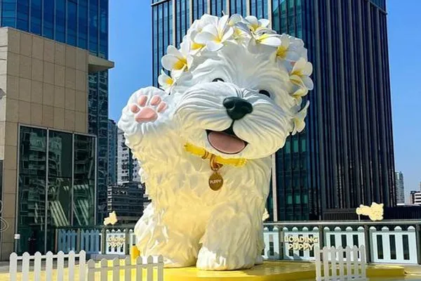 Dog statues