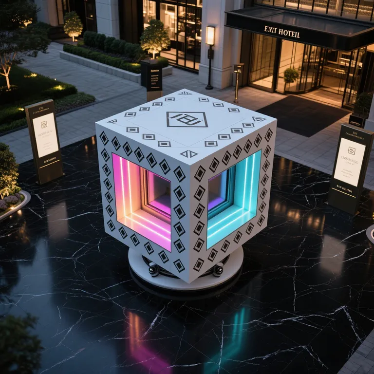 Contemporary Geometric Statue detail image 2