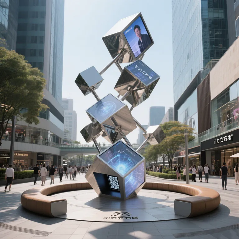 Contemporary Geometric Statue detail image 4