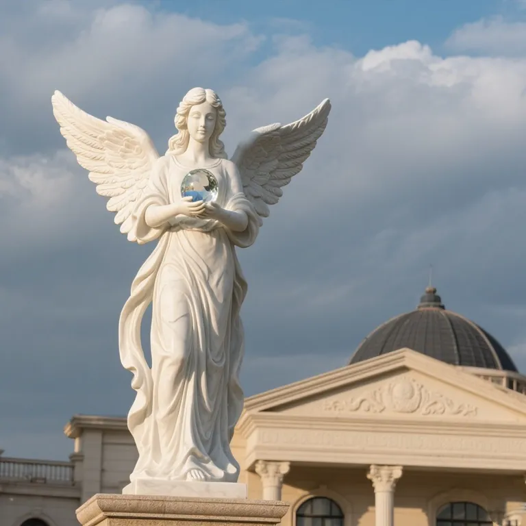 Gabriel Angel Statue detail image 2