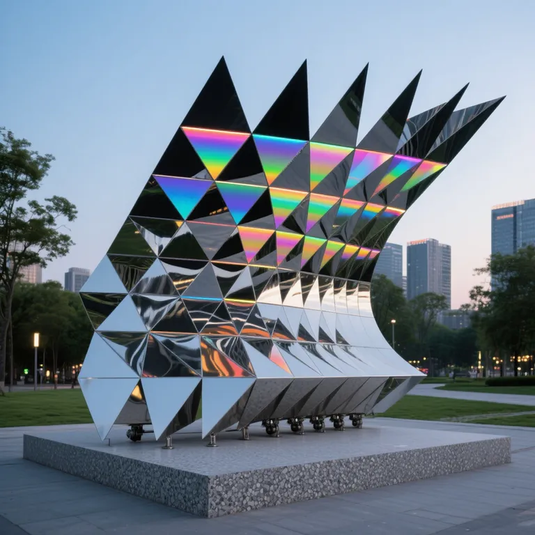 Large Outdoor Abstract Sculpture detail image 4