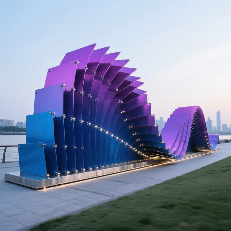 Large Outdoor Abstract Sculpture detail image 6