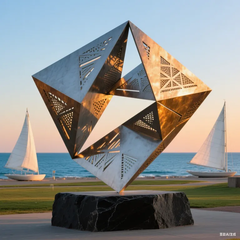 Modern Abstract Metal Art detail image 2