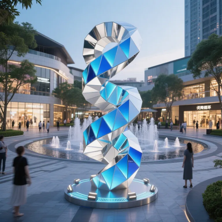 Modern Metal Art Sculpture detail image 3