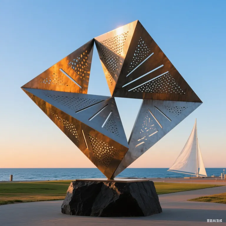 Modern Abstract Metal Art detail image 3