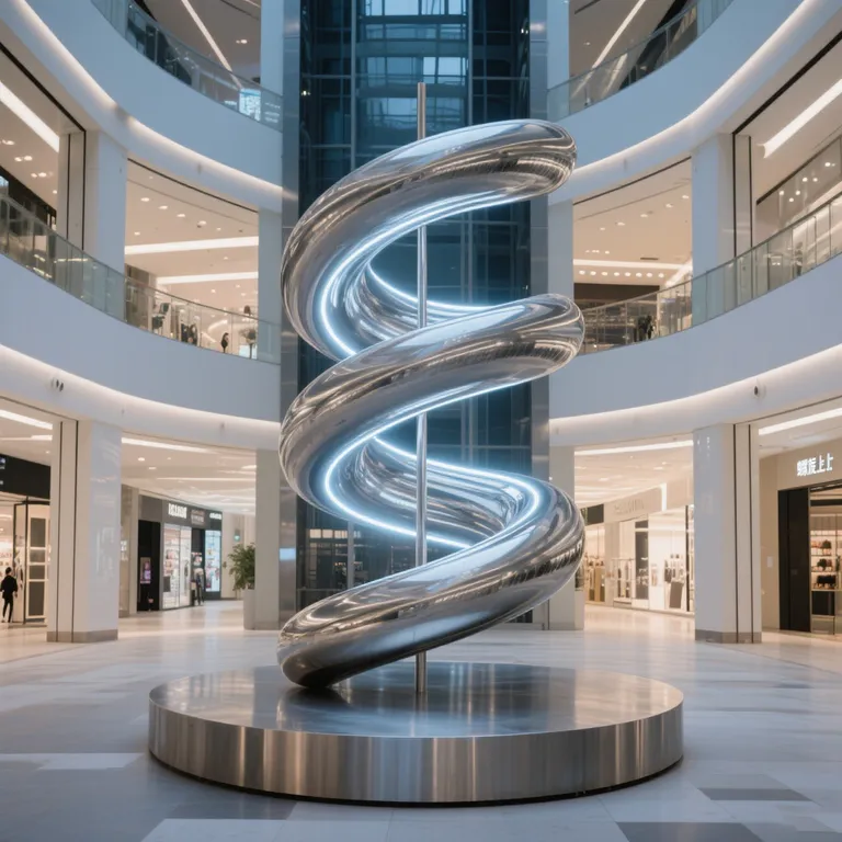 Stainless Steel Abstract Statue