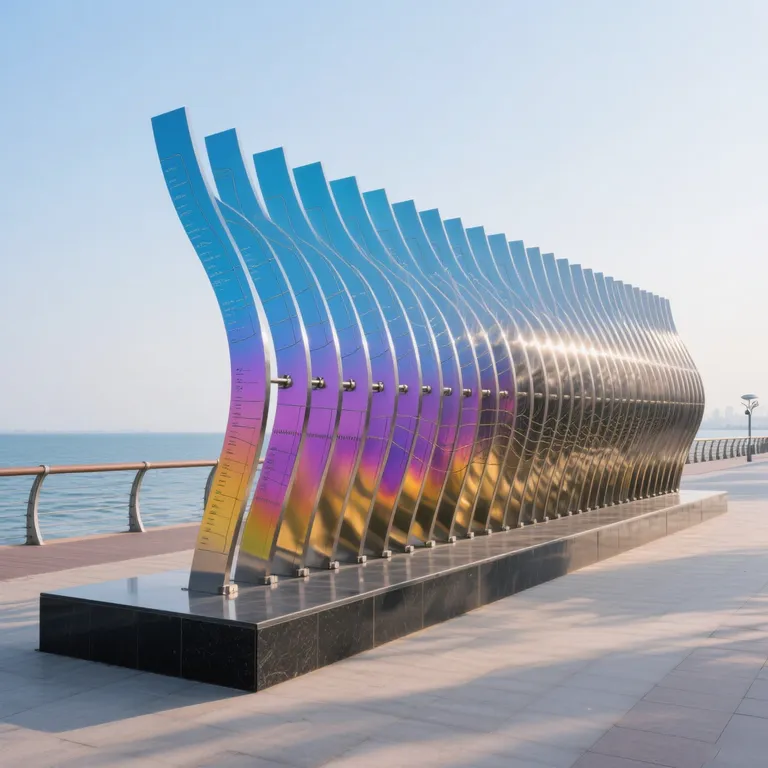 Stainless Steel Abstract Statue detail image 4