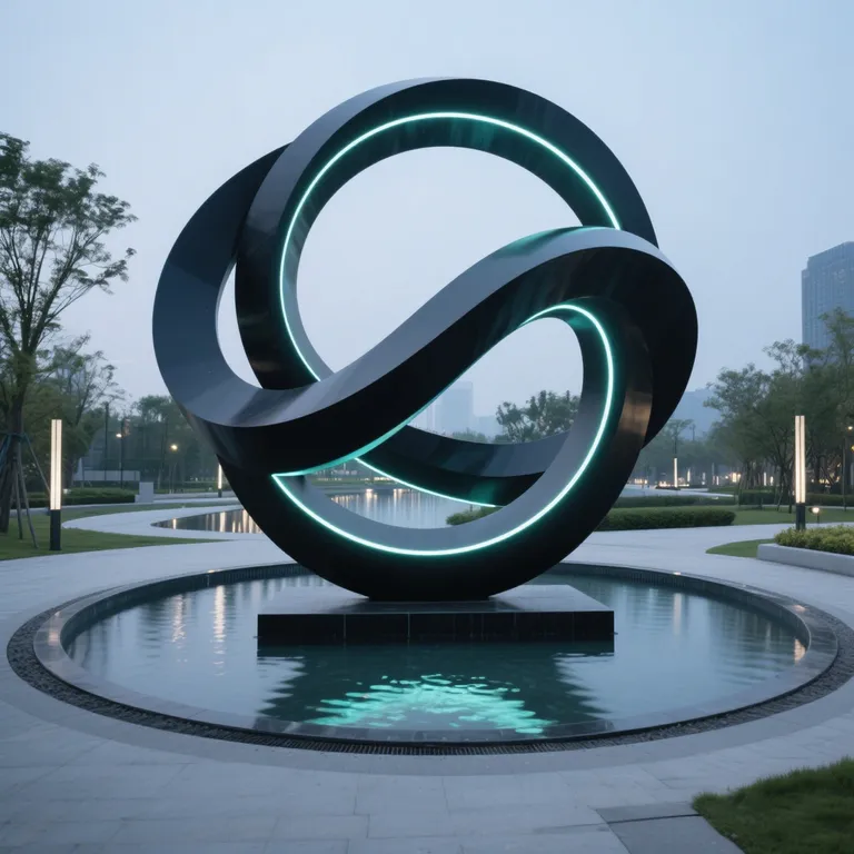 Stainless Steel Abstract Statue