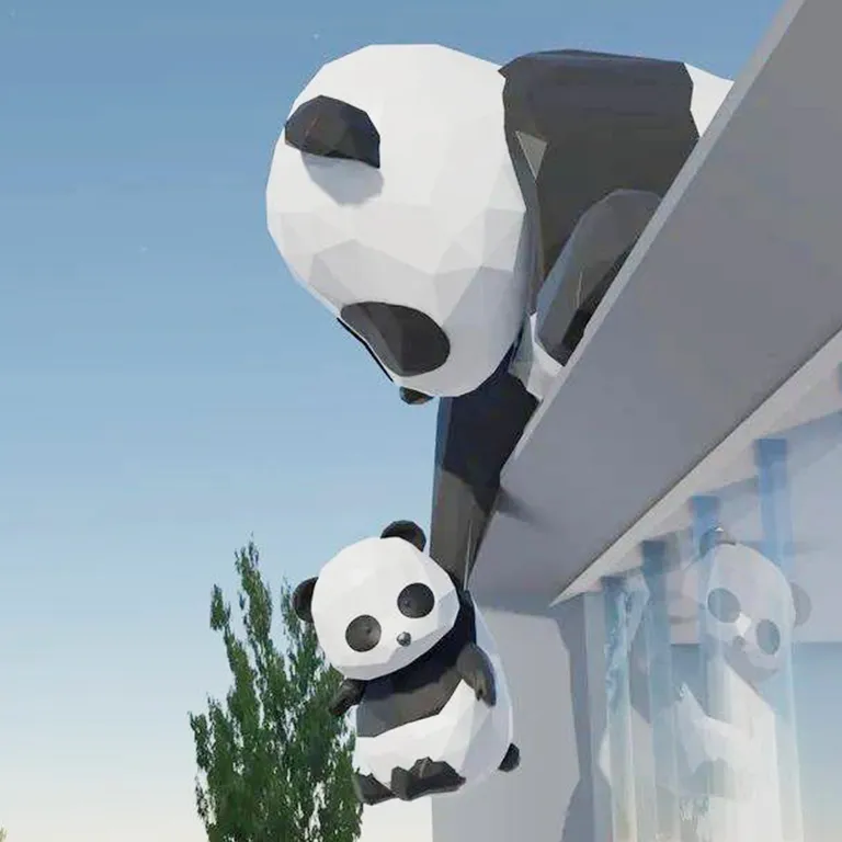 Garden Panda Statue detail image 4