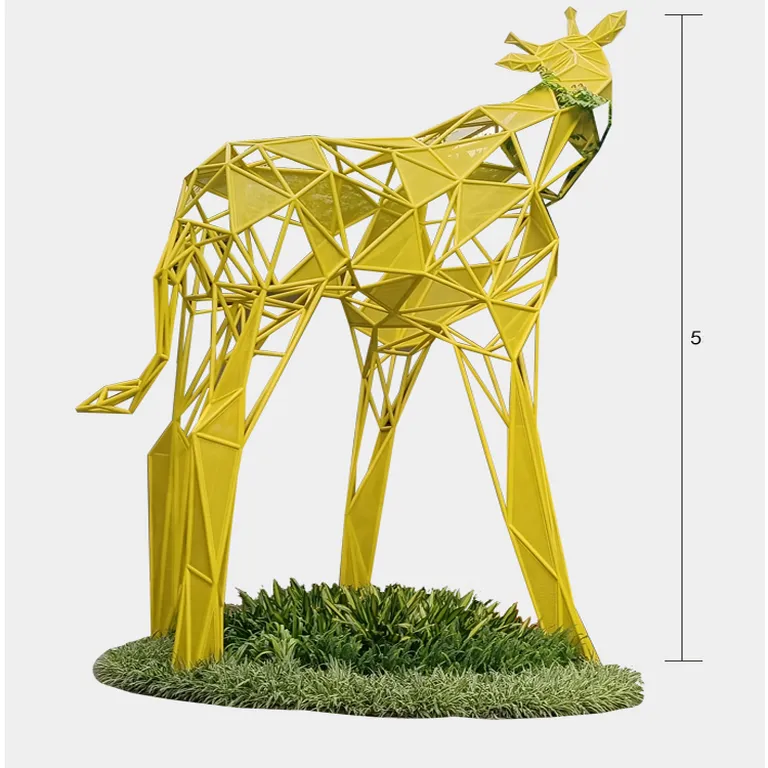 Large Giraffe Statue detail image 4