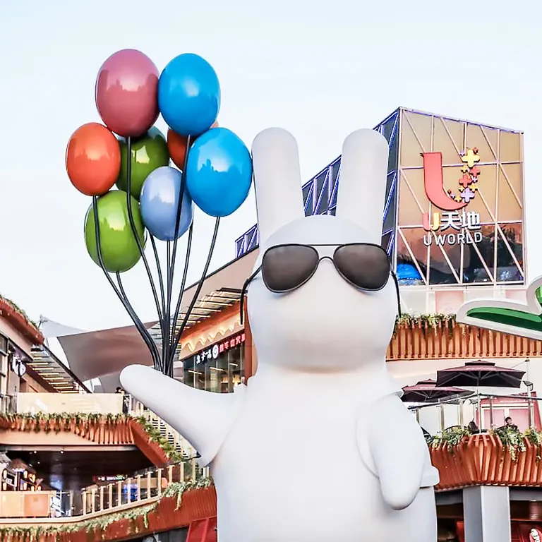 Large Rabbit Statue detail image 5