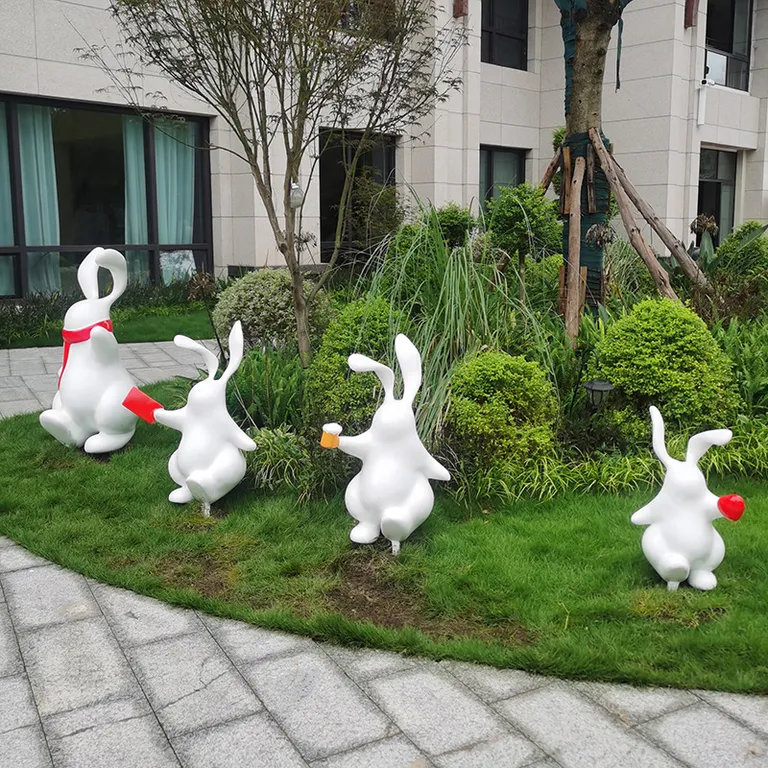 Rabbit Garden Statue detail image 7