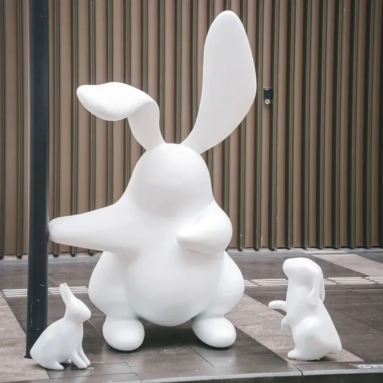 White Rabbit Statue​ detail image 5