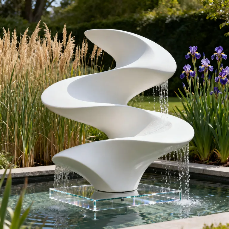 Abstract Kinetic Garden Sculpture