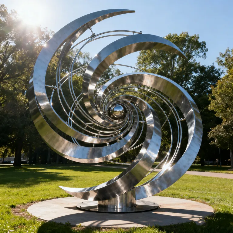 Large Kinetic Metal Art