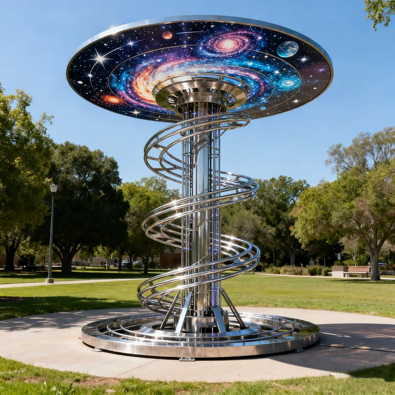 Large Kinetic Metal Art detail image 3