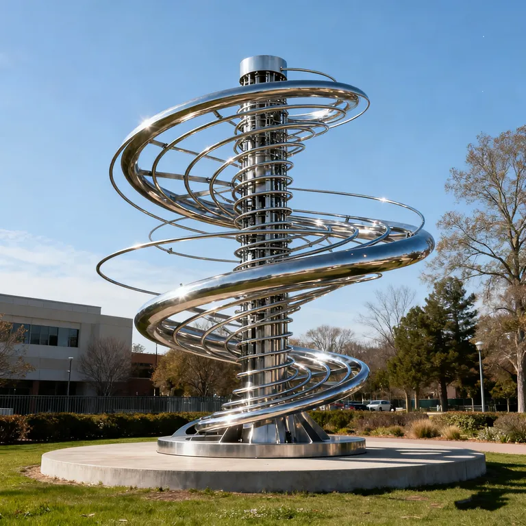 Large Kinetic Metal Art