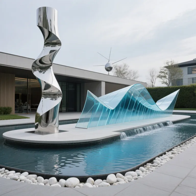 Minimalist Abstract Decor Sculpture detail image 4