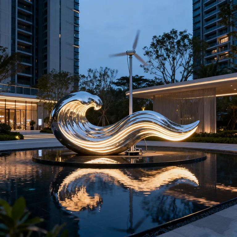 Wind-Powered Kinetic Sculpture detail image 2