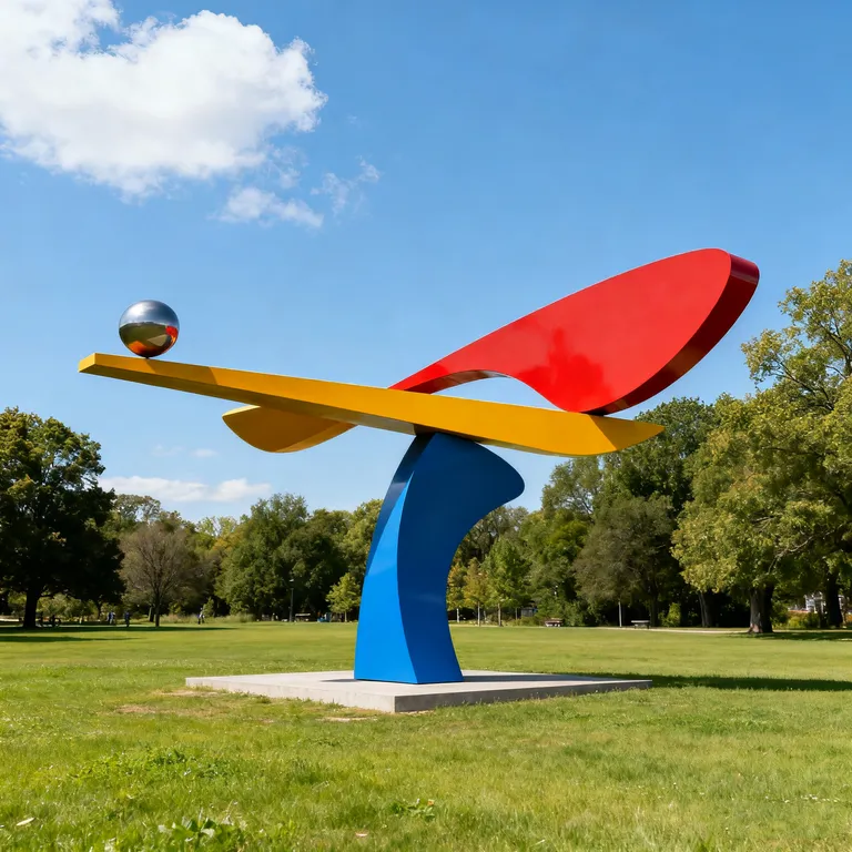 Abstract Kinetic Art Sculpture