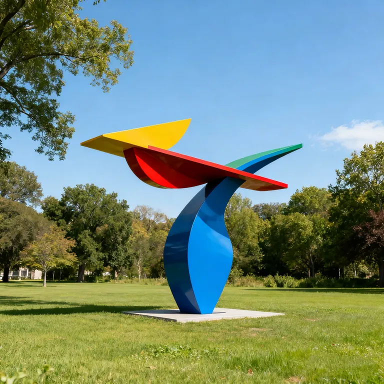 Abstract Kinetic Art Sculpture