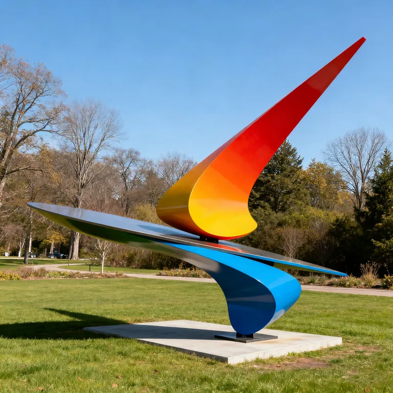 Abstract Kinetic Art Sculpture detail image 4