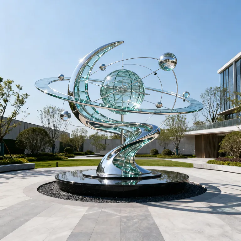 Contemporary Outdoor Kinetic Sculpture detail image 2