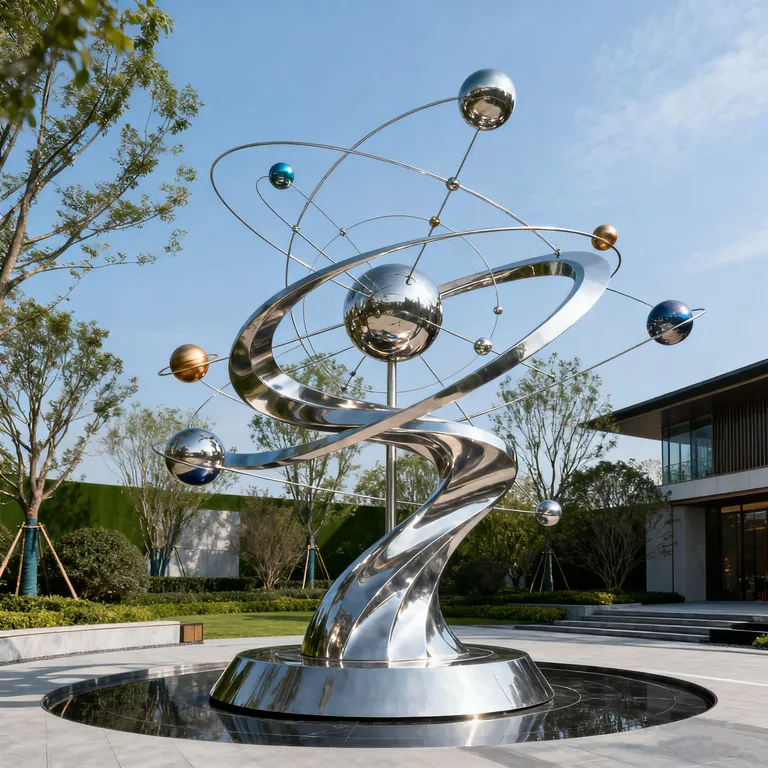 Contemporary Outdoor Kinetic Sculpture detail image 4