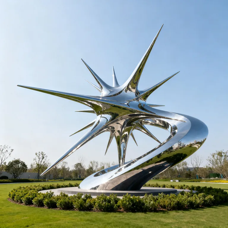 Modern Garden Kinetic Sculpture detail image 2